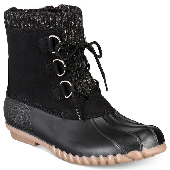 Baretraps Women Insulated Water Resistant Duck Boots Fabulous Size US 7M Black - Picture 1 of 5